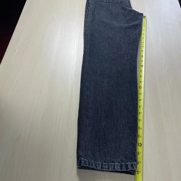 A.P.C. Women Black Martin Straight Vintage Stone-Washed Jeans Gray Size 25
